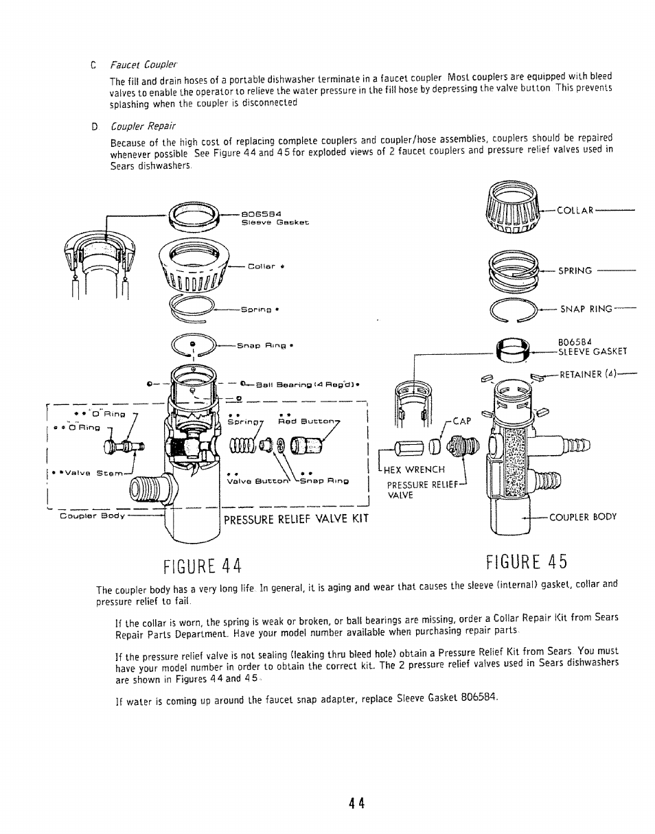 Figure 44 figure 45 | Kenmore 808353 User Manual | Page 47 / 96
