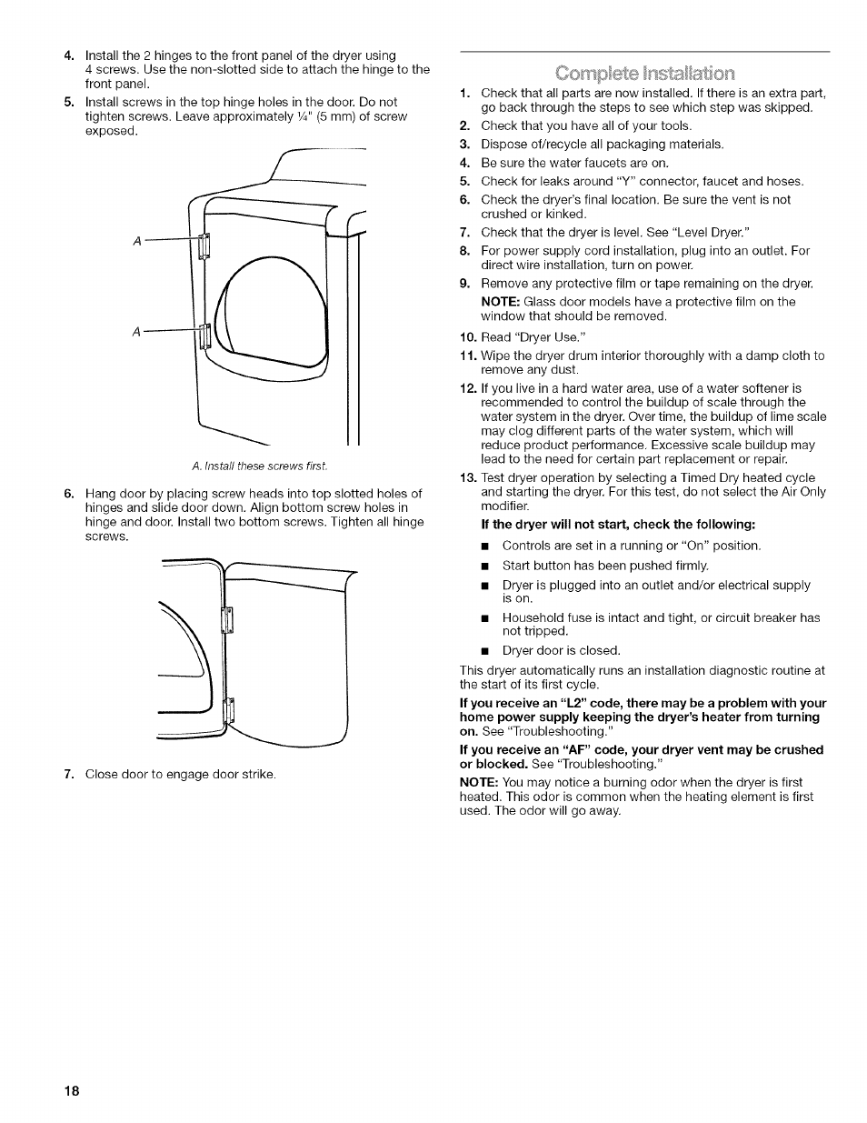 Kenmore ELITE OASIS Steam 110.6808 User Manual | Page 18 / 60