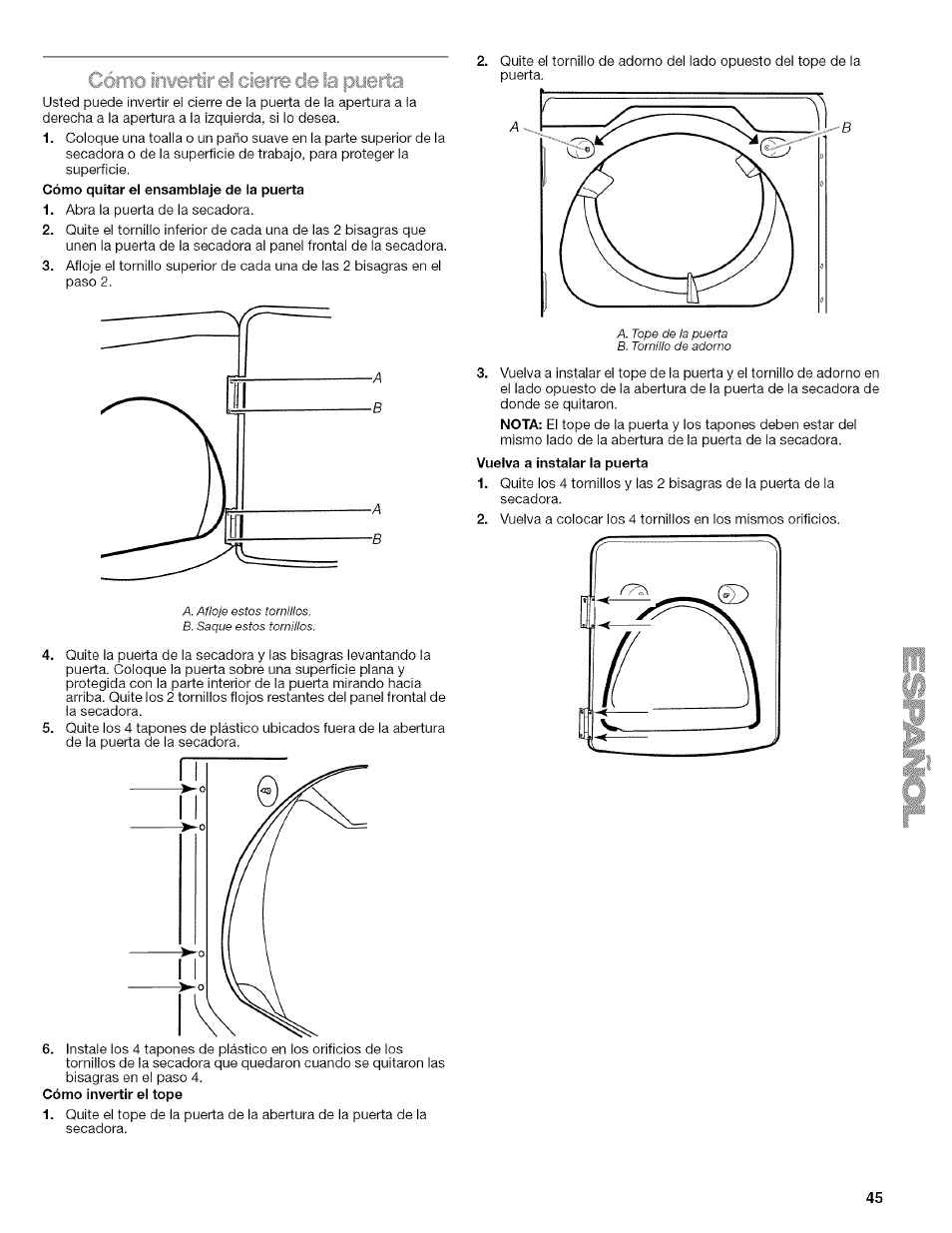 Kenmore ELITE OASIS Steam 110.6808 User Manual | Page 45 / 60