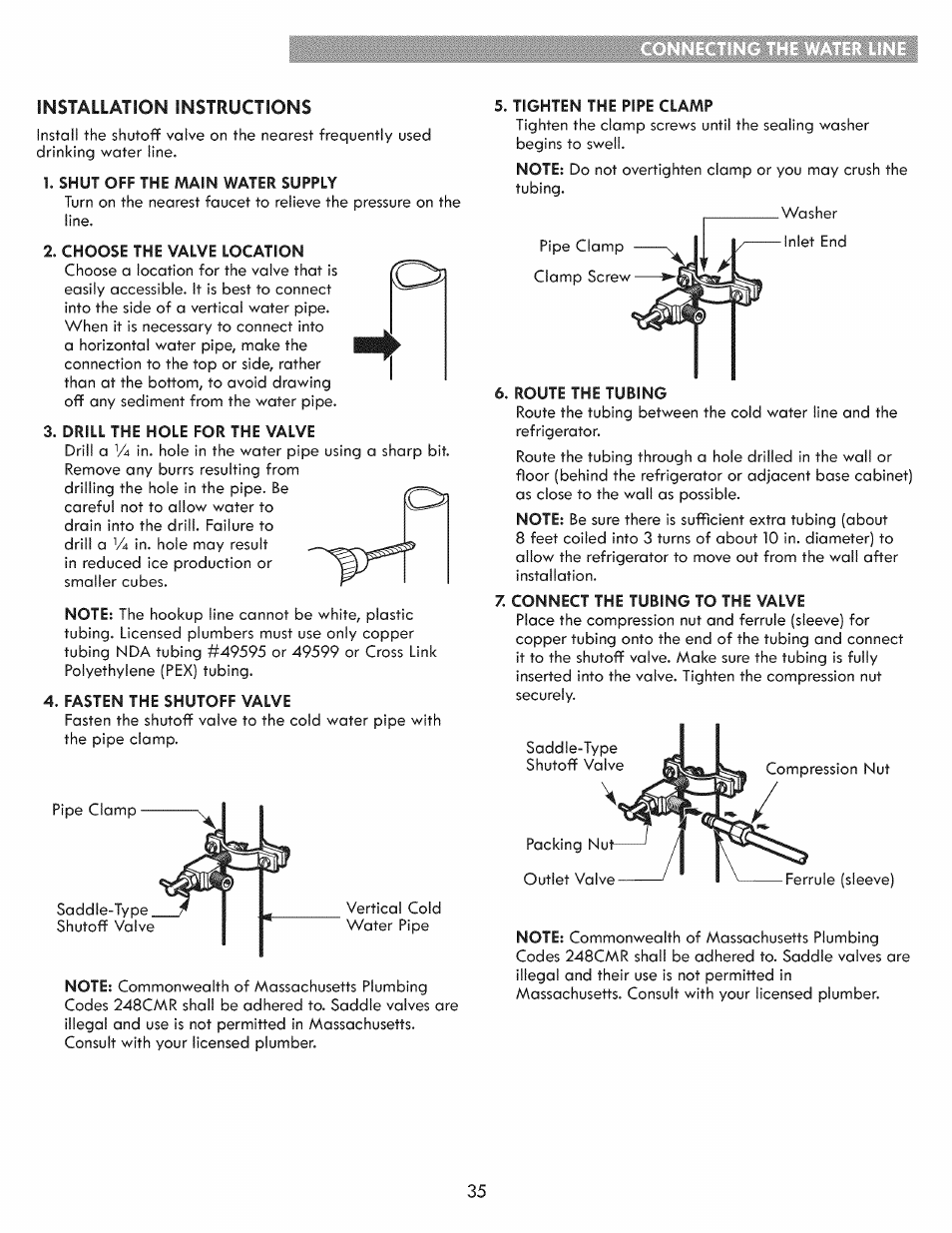 Installation instructions | Kenmore ELITE 795.7103 User Manual | Page 35 / 44