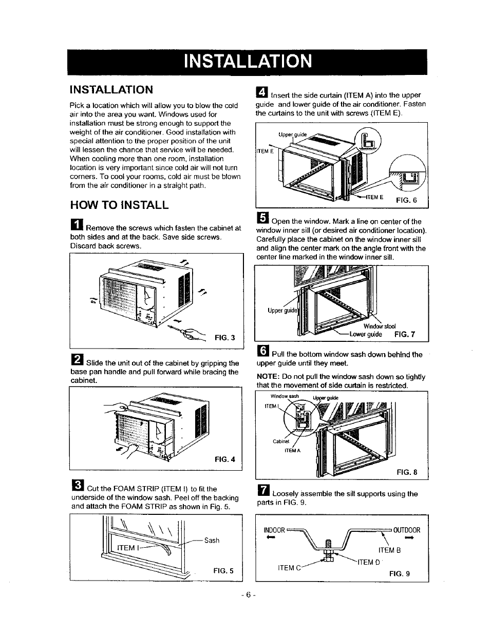 Installation, How to install | Kenmore 580.71121 User Manual | Page 6 / 23