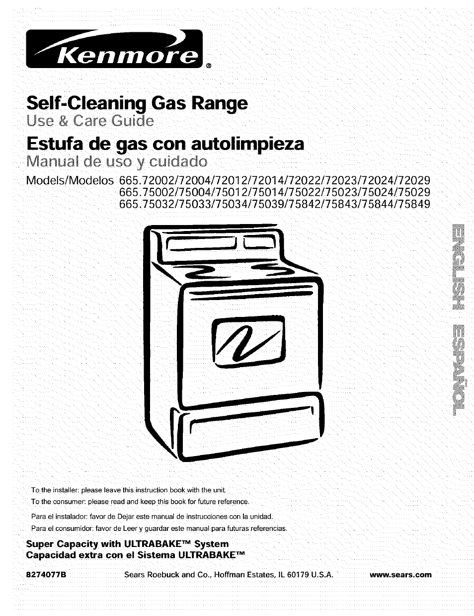 Kenmore 665.72002 User Manual | 52 pages