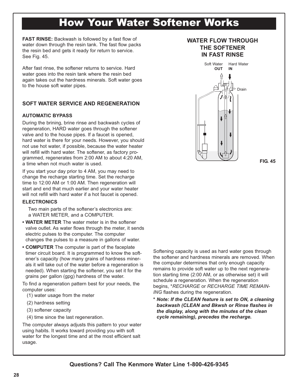 How your water softener works | Kenmore IntelliSoft 350 Series 625.383560 User Manual | Page 28 / 48