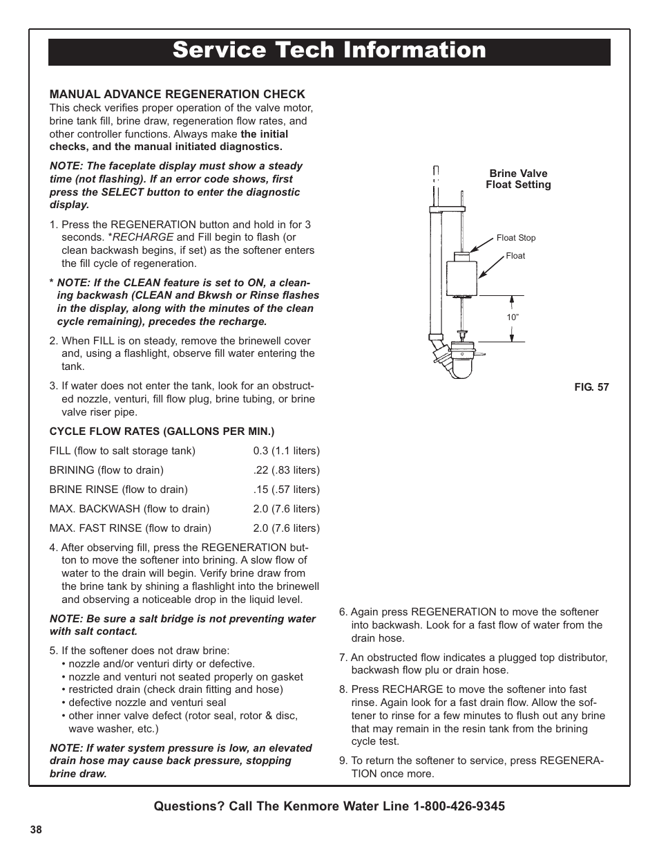 Service tech information | Kenmore IntelliSoft 350 Series 625.383560 User Manual | Page 38 / 48