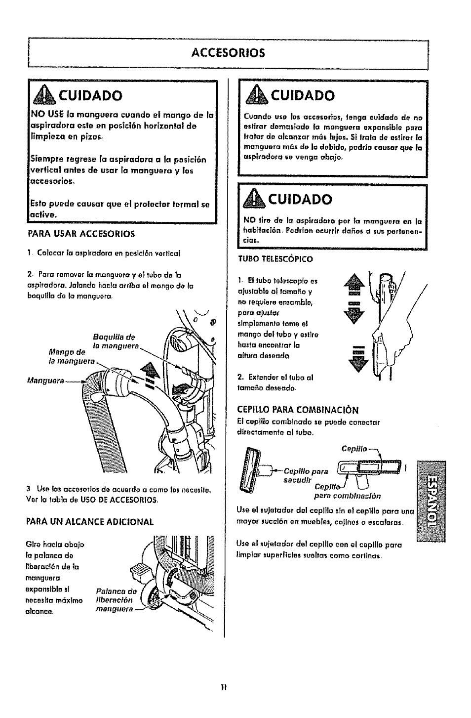 Cuidado, A cuidado | Kenmore 1T6.31100 User Manual | Page 33 / 44