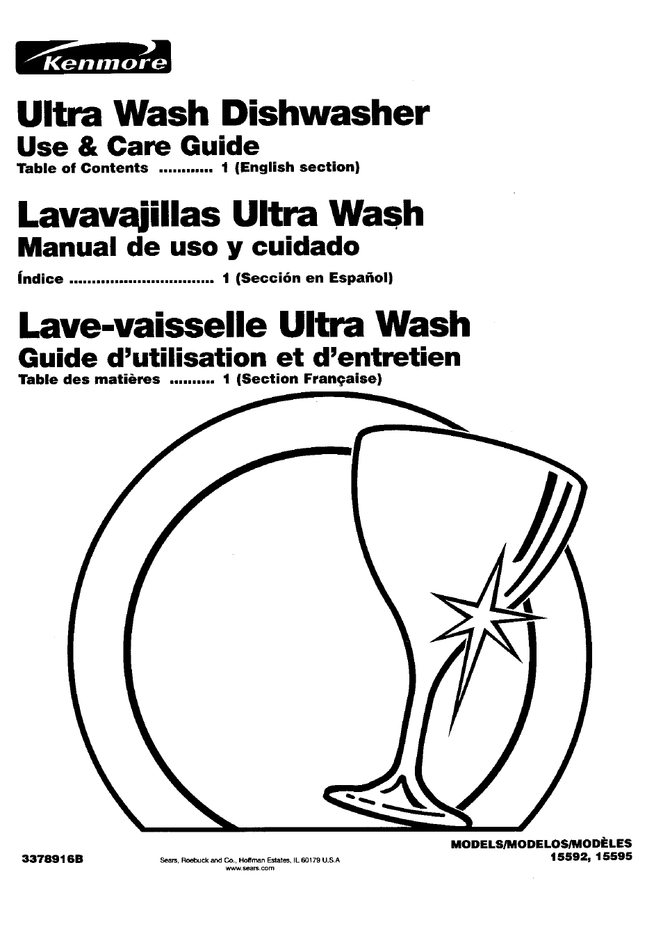 Kenmore 15592 User Manual | 22 pages