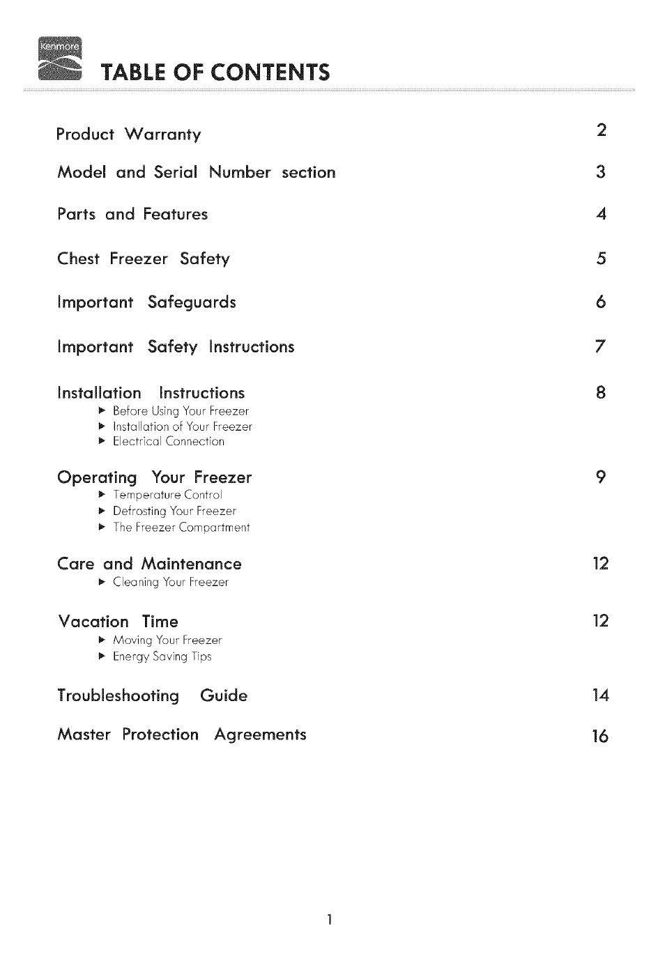 Kenmore 19502 User Manual | Page 2 / 18