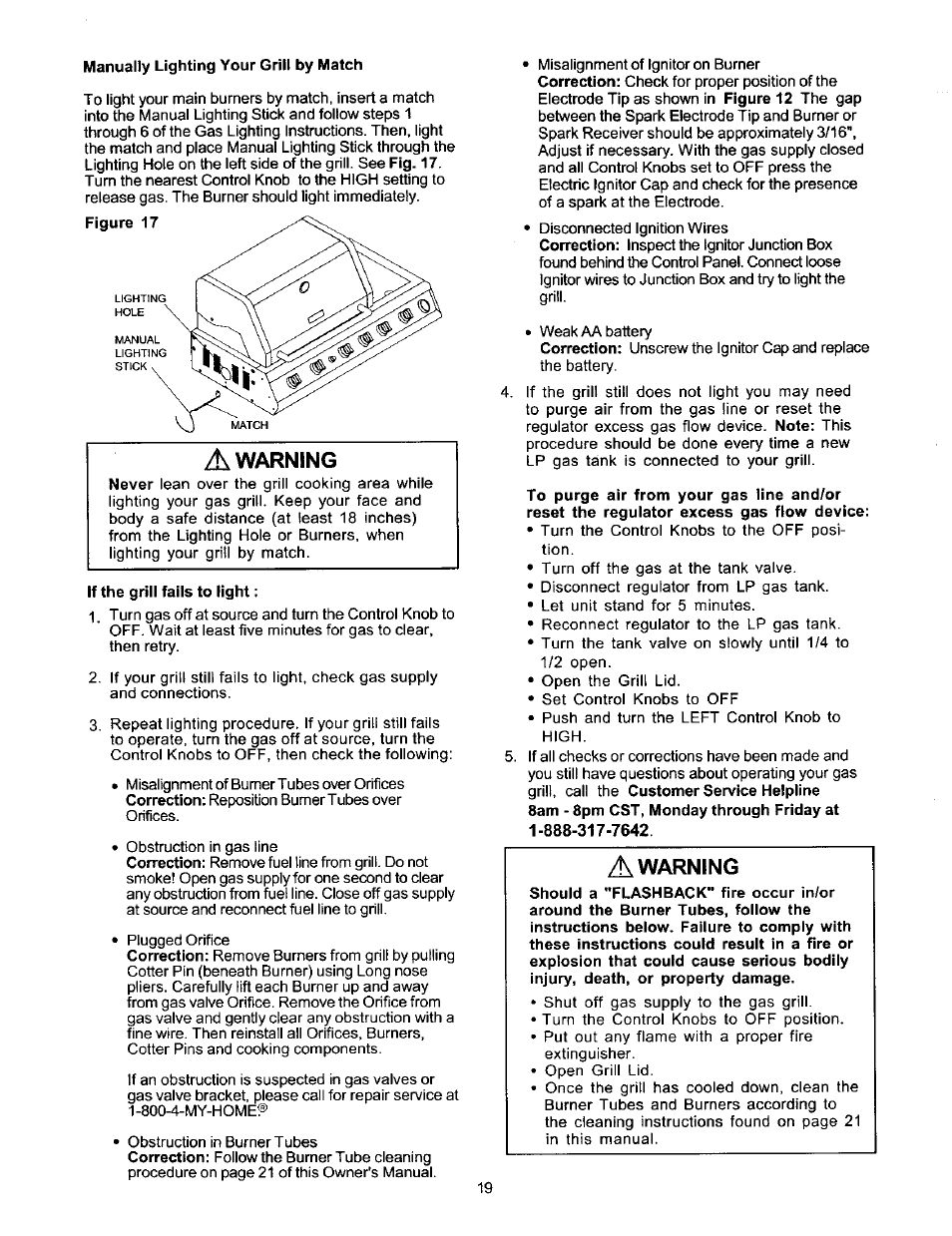 A warning | Kenmore ELITE 141.1668 User Manual | Page 19 / 38