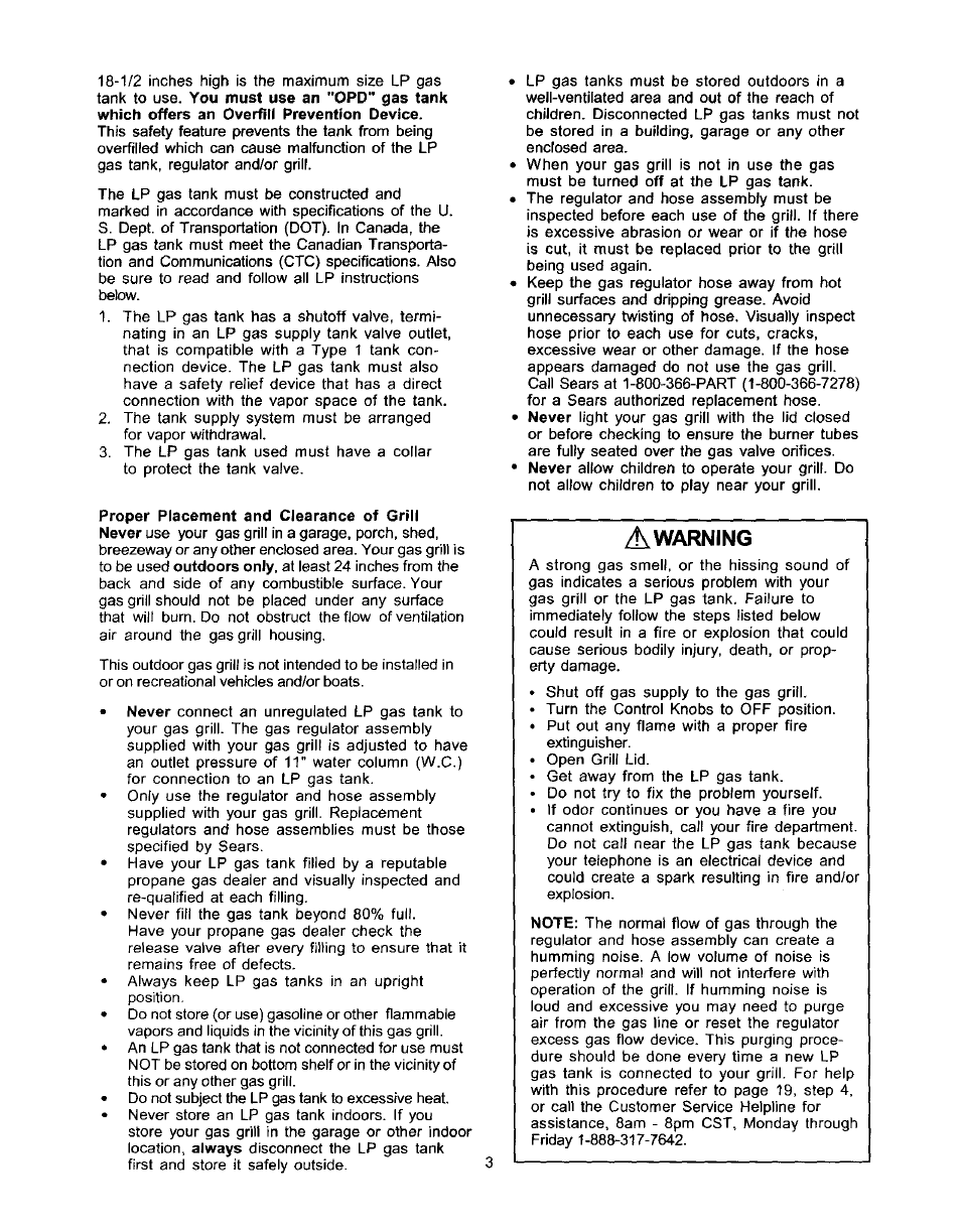 A warning | Kenmore ELITE 141.1668 User Manual | Page 3 / 38