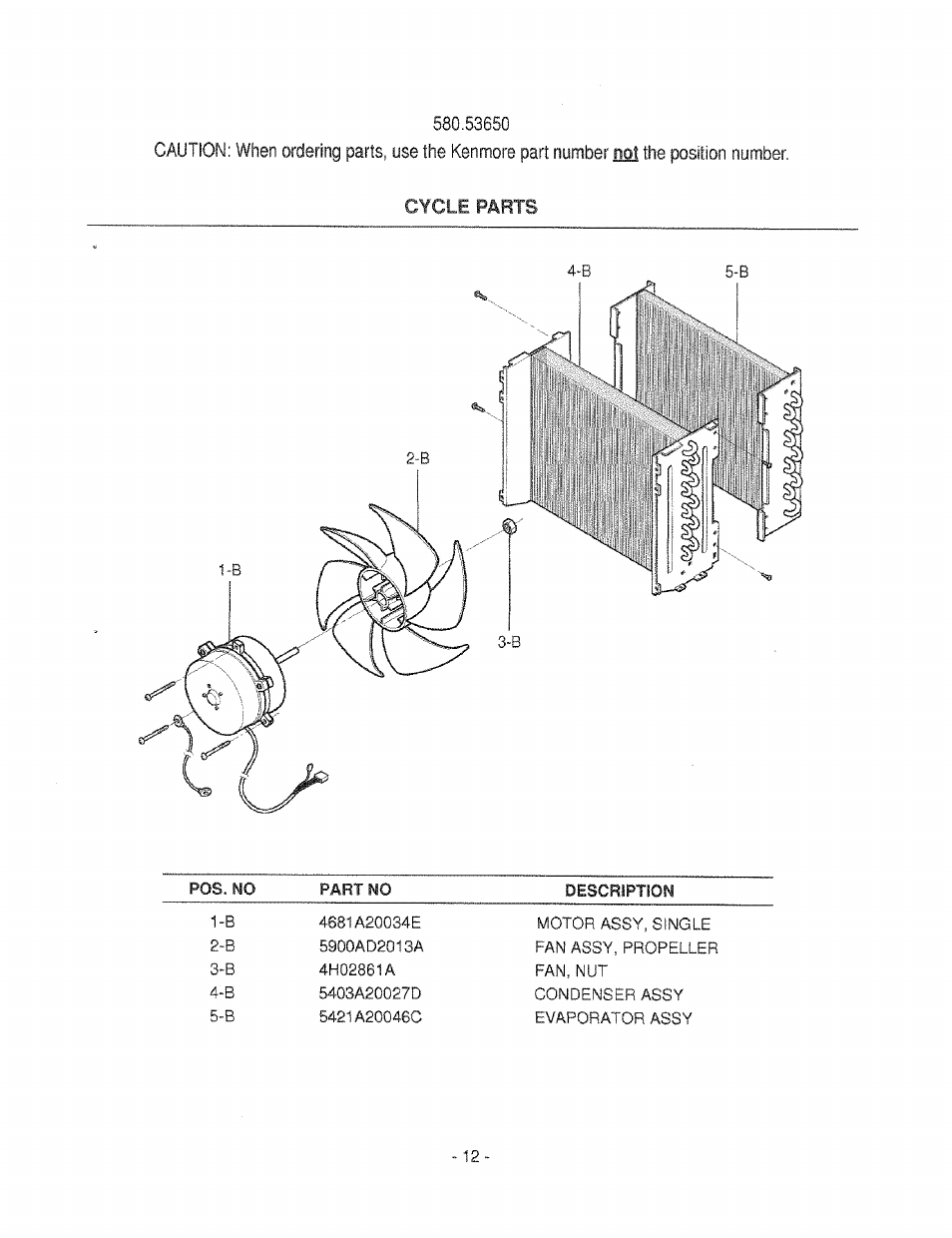 Kenmore 580.53650 User Manual | Page 12 / 13