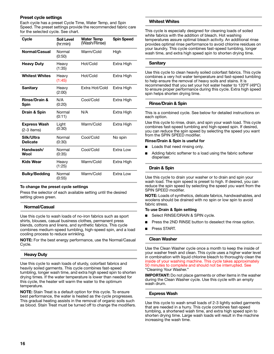 Kenmore 110.4708 User Manual | Page 16 / 80