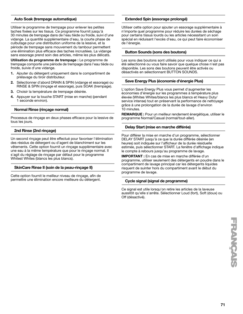 Kenmore 110.4708 User Manual | Page 71 / 80