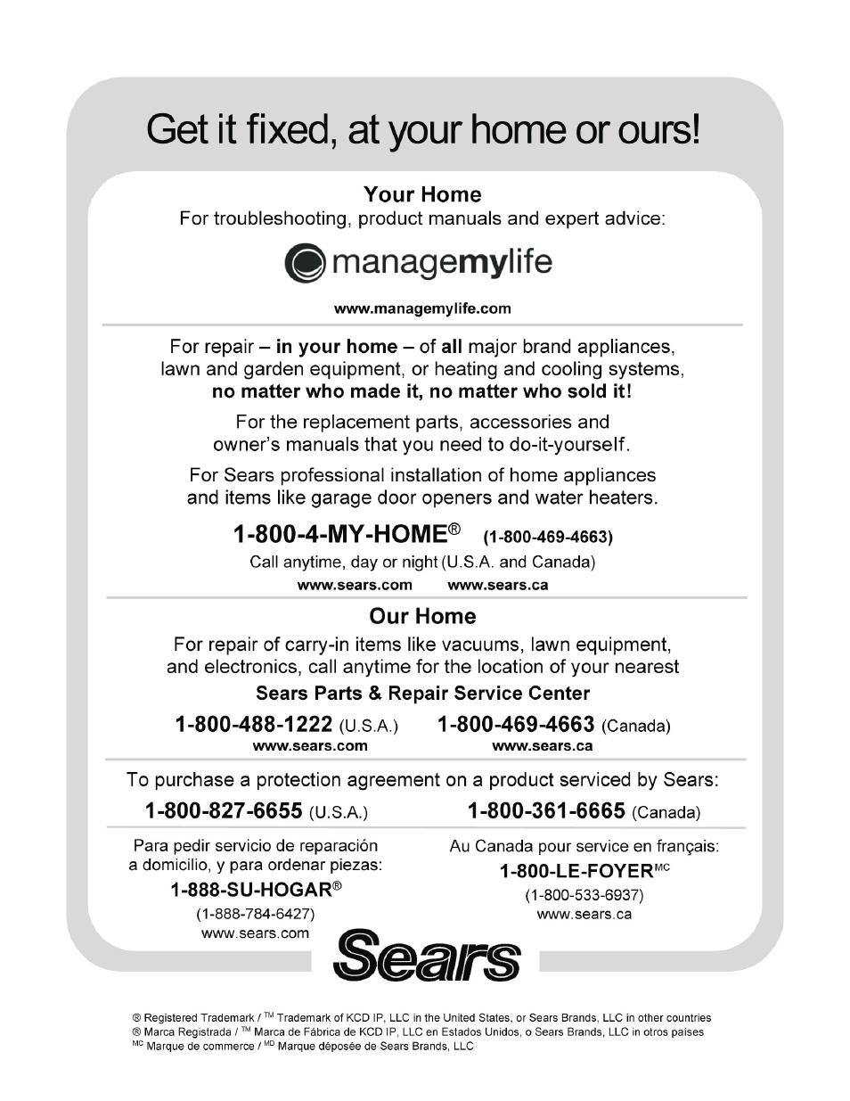 Kenmore ELITE 464224211 User Manual | Page 28 / 28