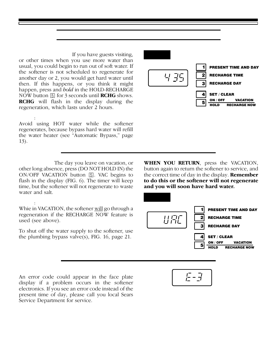 How your water softener works, 2a. face plate timer features, Fig. 5 | Fig. 6 | Kenmore 625.3483500 User Manual | Page 9 / 36