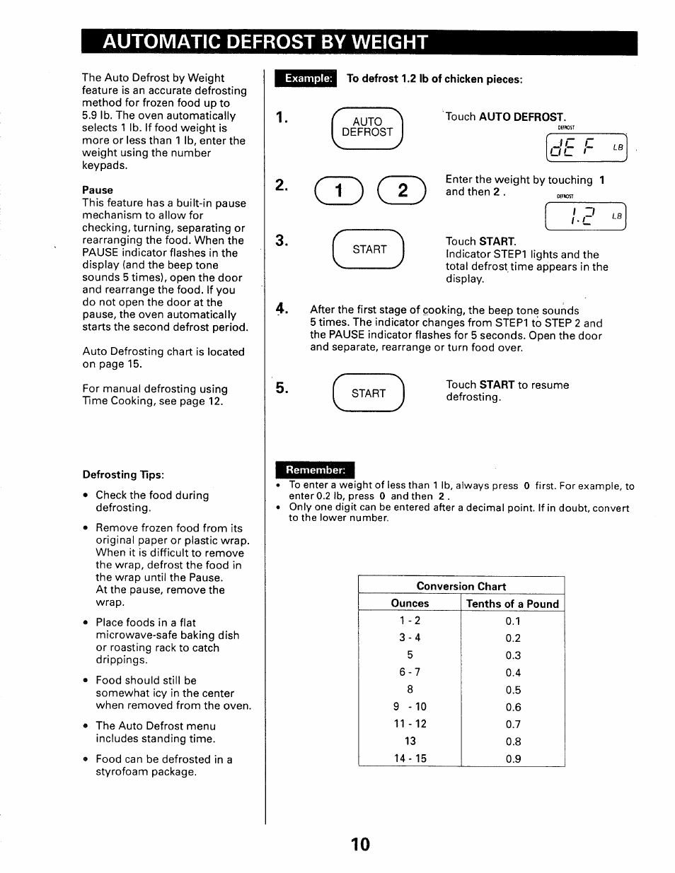 Qd cd, Automatic defrost by weight | Kenmore 565.66101690 User Manual | Page 108 / 160