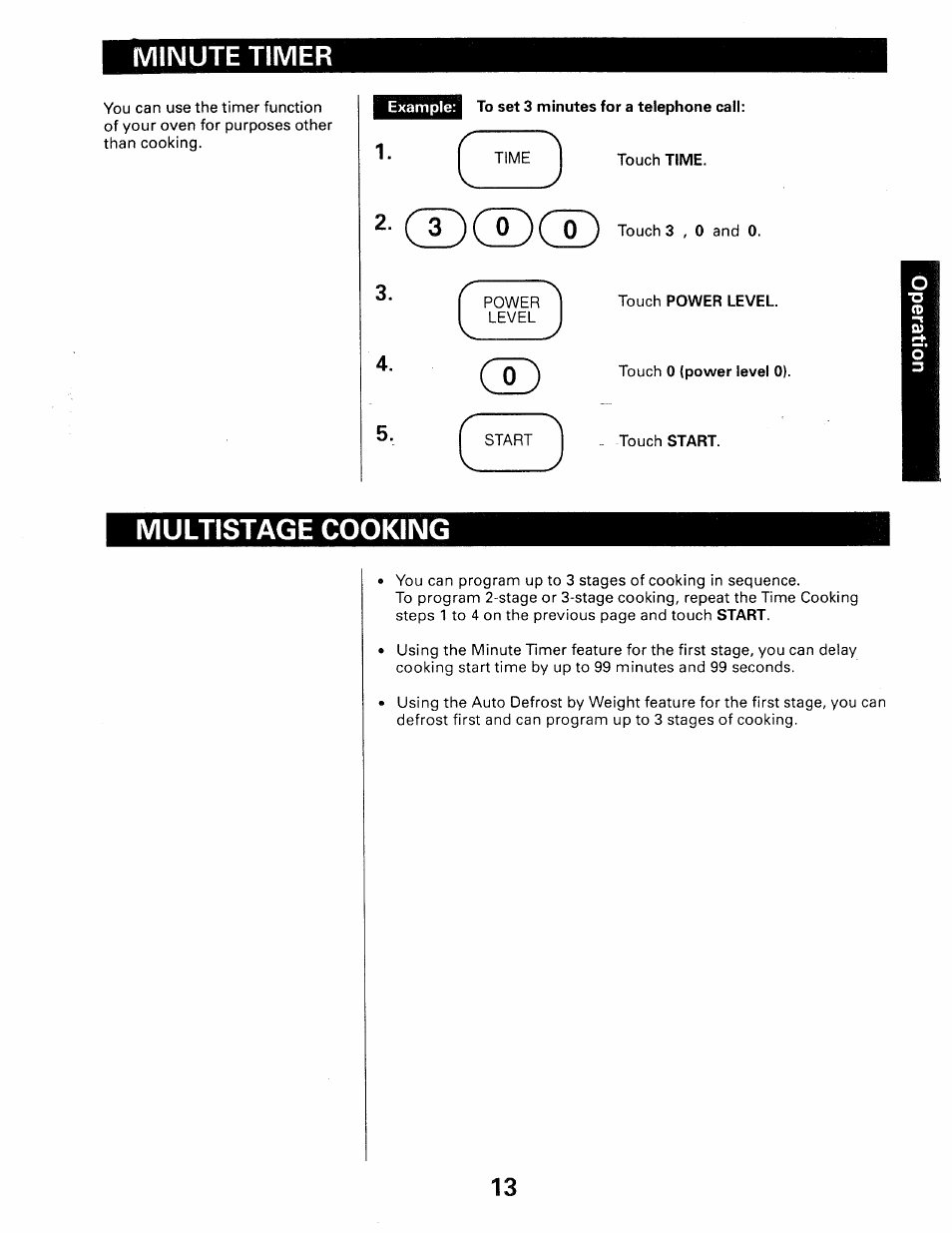 Minute timer, Multistage cooking, Minute timer multistage cooking | Kenmore 565.66101690 User Manual | Page 111 / 160