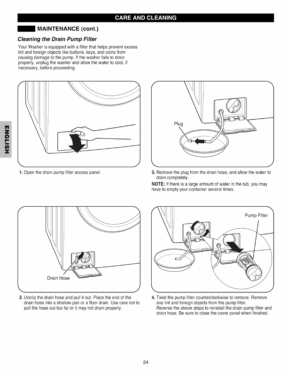 Maintenance (coni) | Kenmore 796.4031#9## User Manual | Page 24 / 60