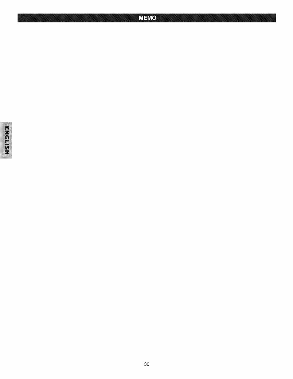 English | Kenmore 796.4031#9## User Manual | Page 30 / 60