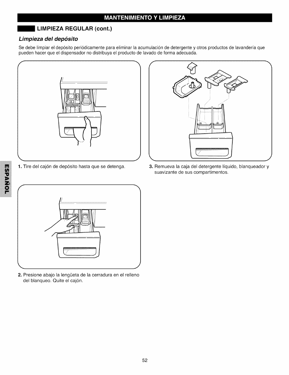 Limpieza regular (coni) | Kenmore 796.4031#9## User Manual | Page 52 / 60