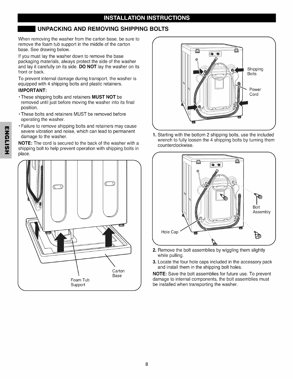 Kenmore 796.4031#9## User Manual | Page 8 / 60