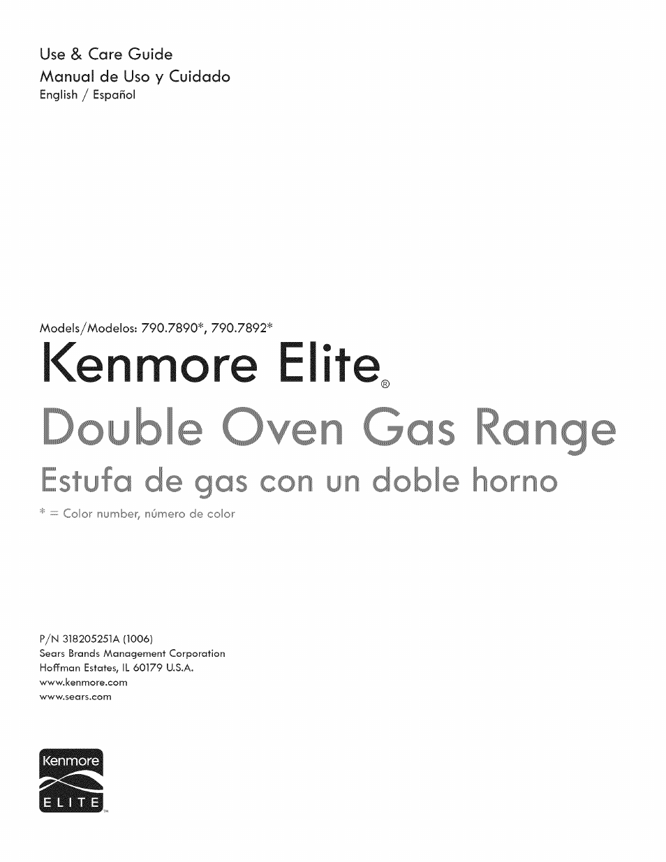 Kenmore 790.7890 User Manual | 40 pages