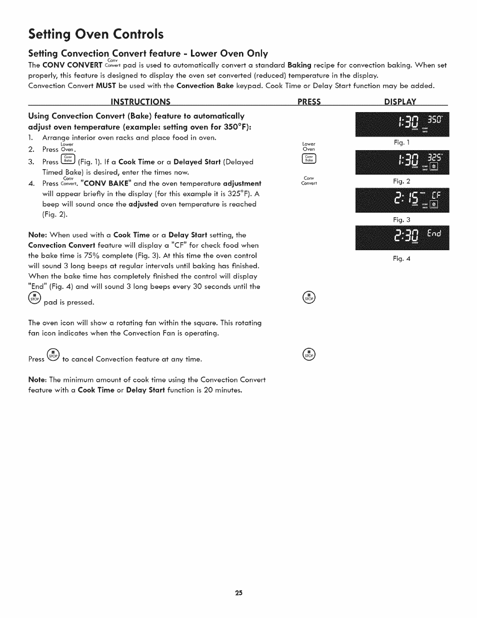 Setting oven controls | Kenmore 790.7890 User Manual | Page 25 / 40