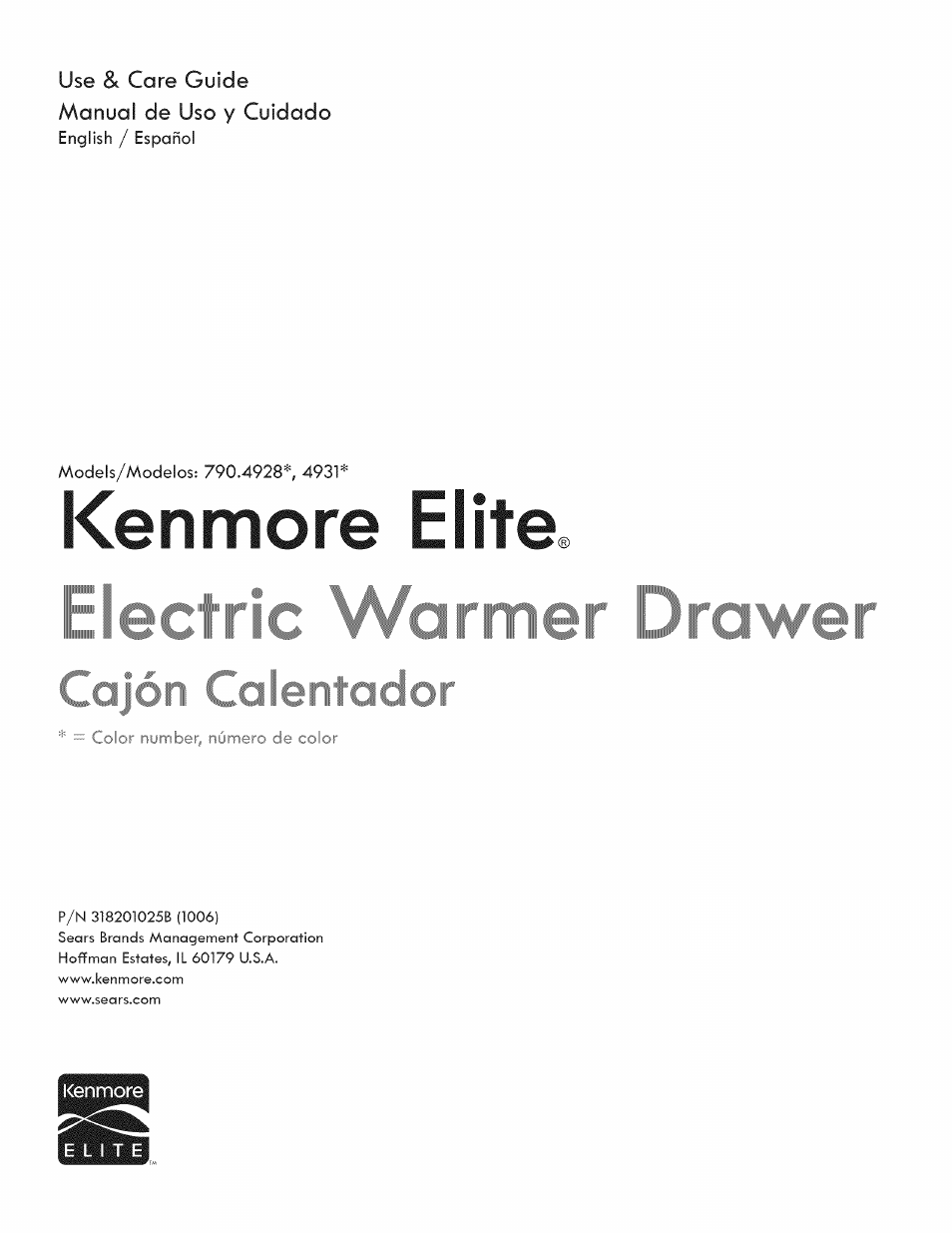 Kenmore 790.4928 User Manual | 10 pages