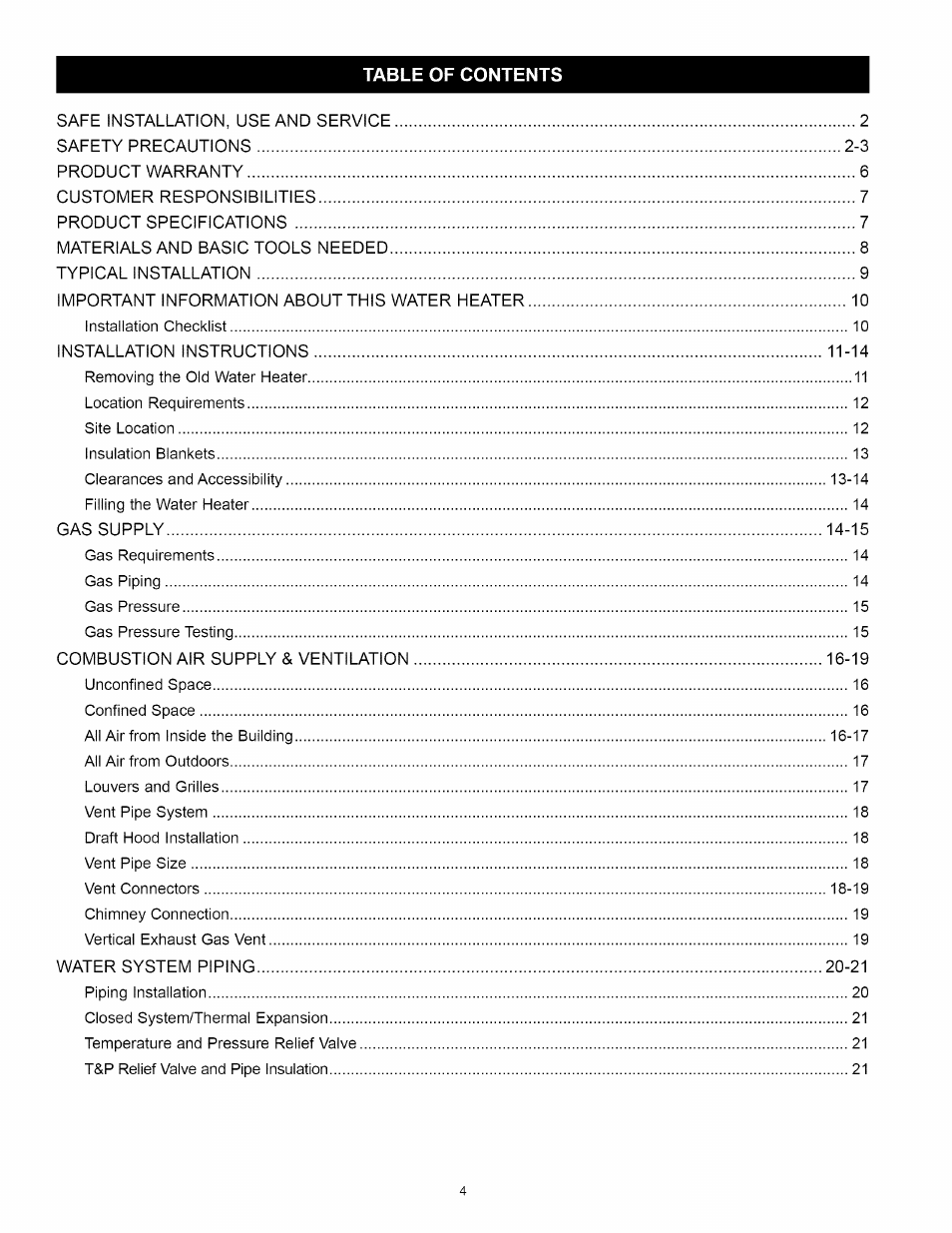 Kenmore 153.331492 User Manual | Page 4 / 44