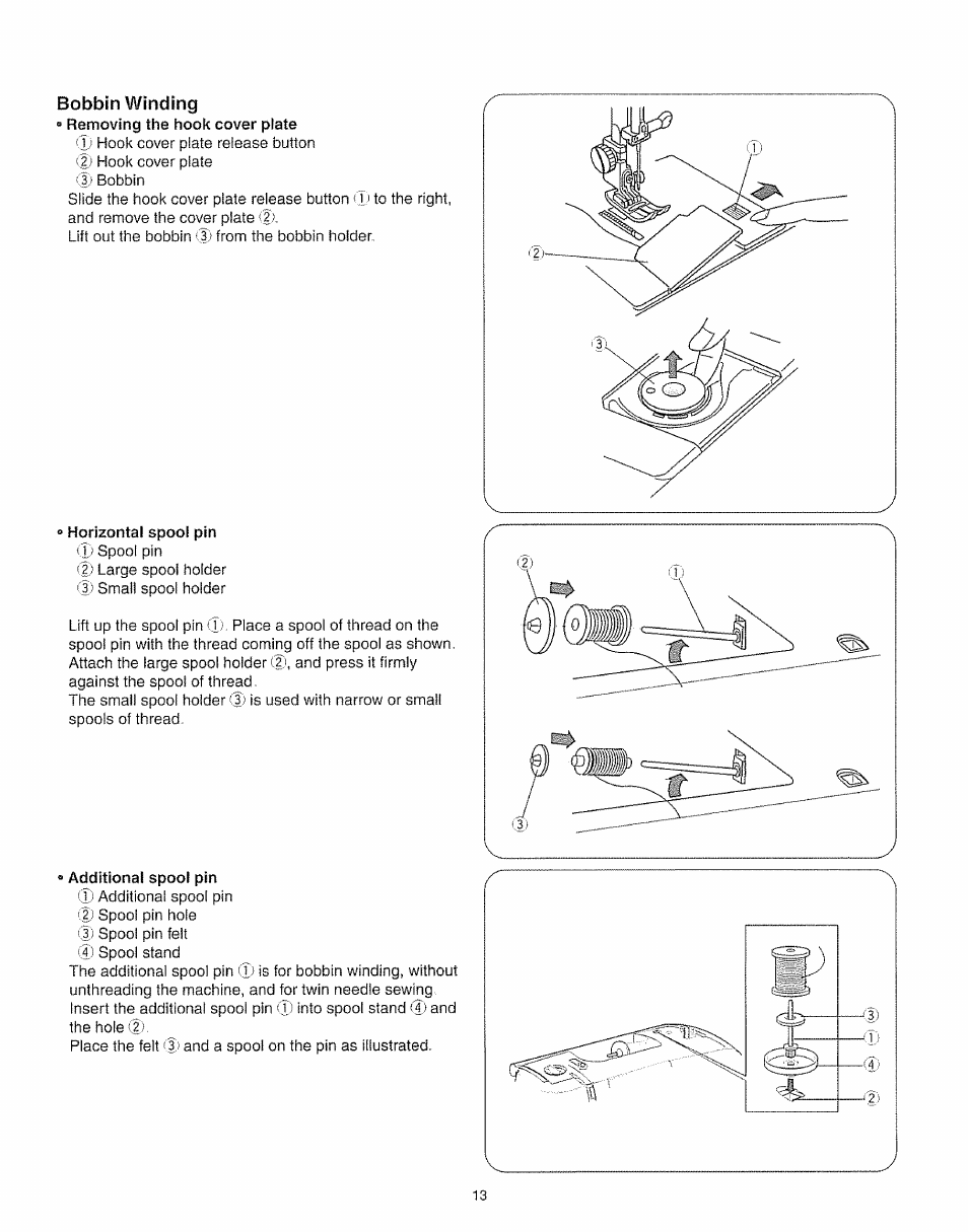 Bobbin winding | Kenmore 385.19005 User Manual | Page 18 / 87