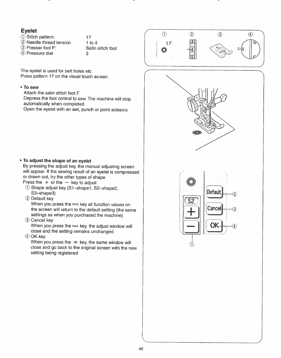 Eyelet | Kenmore 385.19005 User Manual | Page 45 / 87