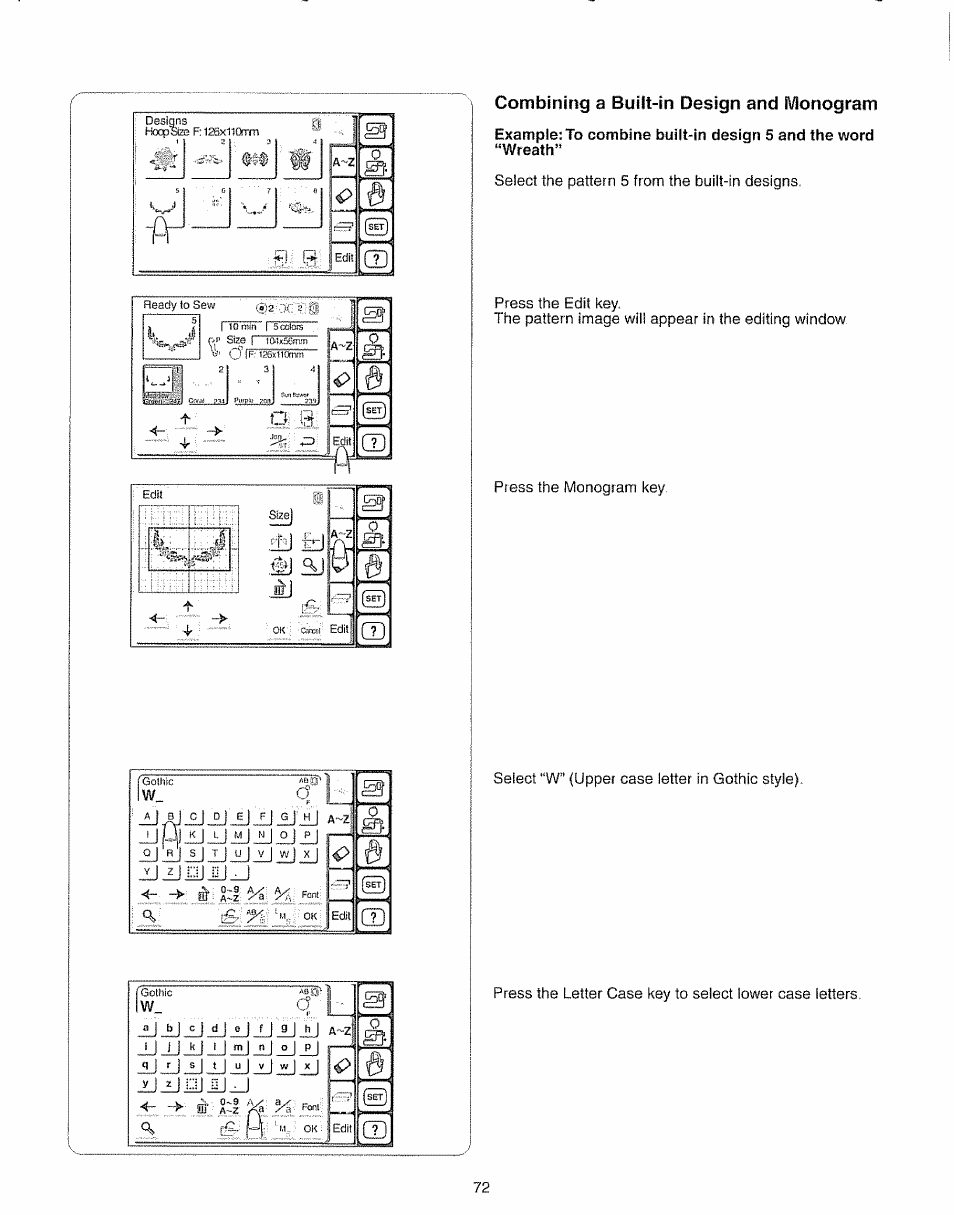 Combining a built-in design and monogram | Kenmore 385.19005 User Manual | Page 77 / 87