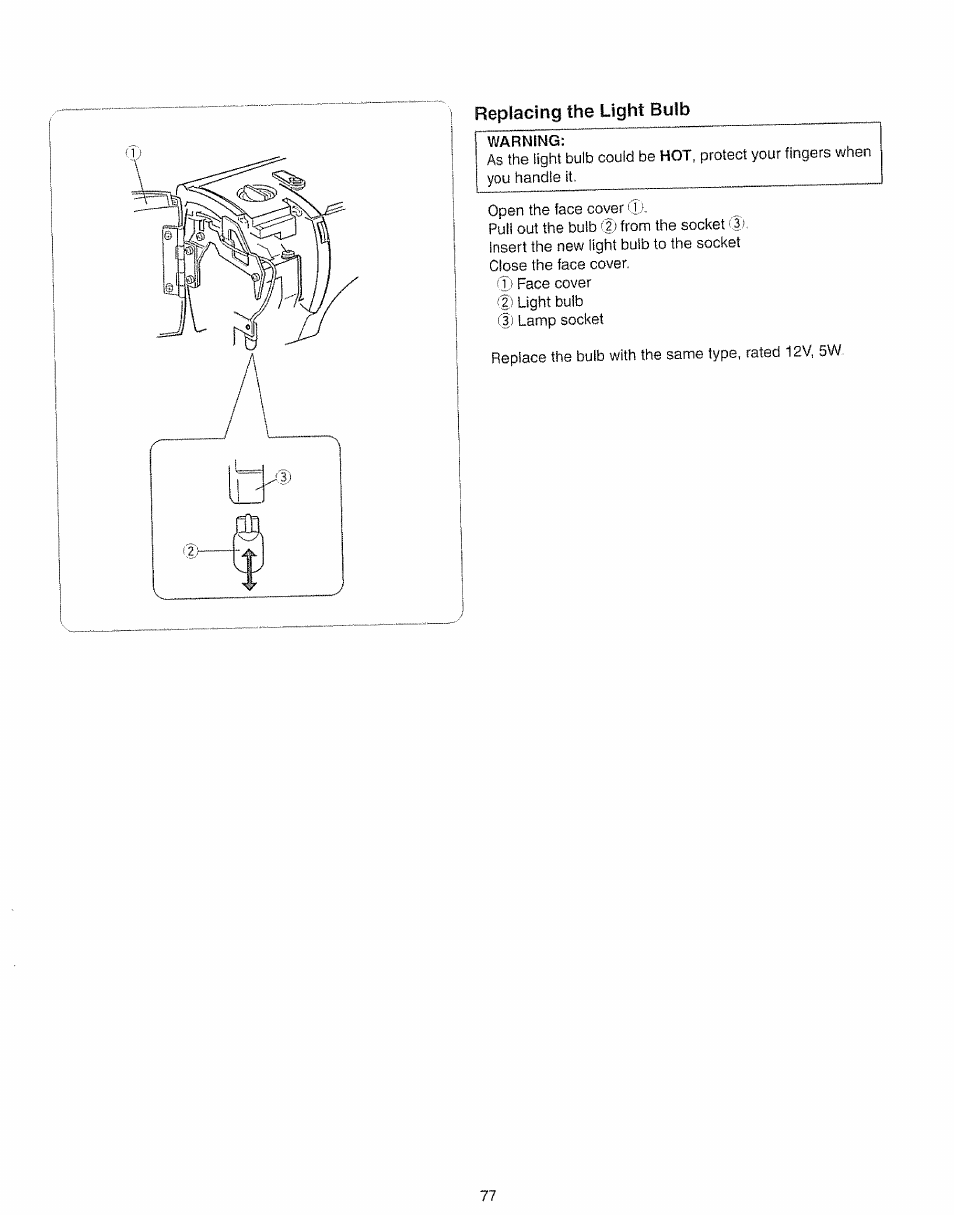 Replacing the light bulb | Kenmore 385.19005 User Manual | Page 82 / 87