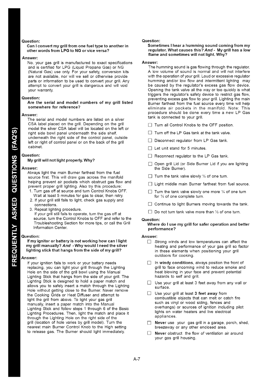 Question, Answer | Kenmore 141.16315800 User Manual | Page 29 / 64