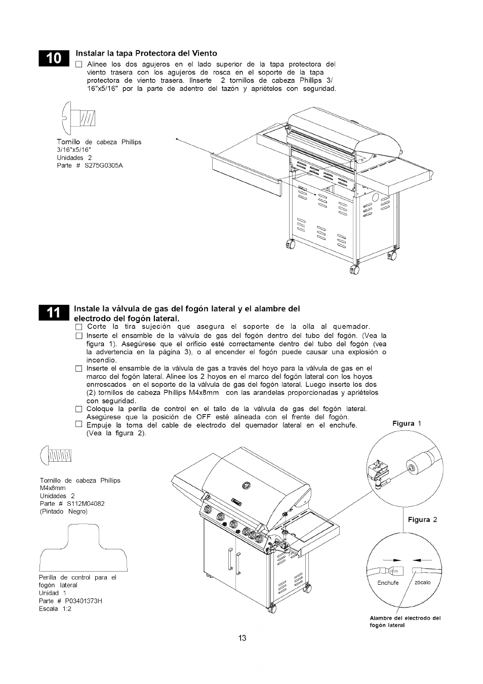 Electrodo del fogón lateral | Kenmore 141.16315800 User Manual | Page 45 / 64