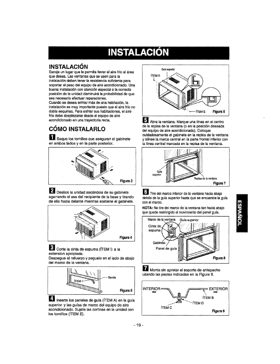 Instalacion, Instalación, Cómo instalarlo | Kenmore 580.76100 User Manual | Page 19 / 32