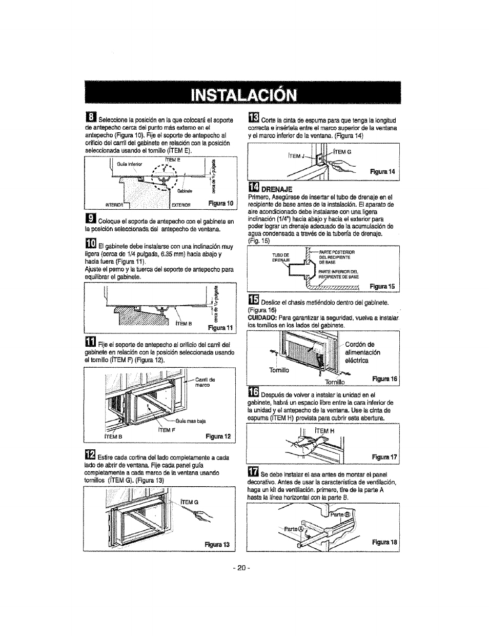 Instalacion | Kenmore 580.76100 User Manual | Page 20 / 32