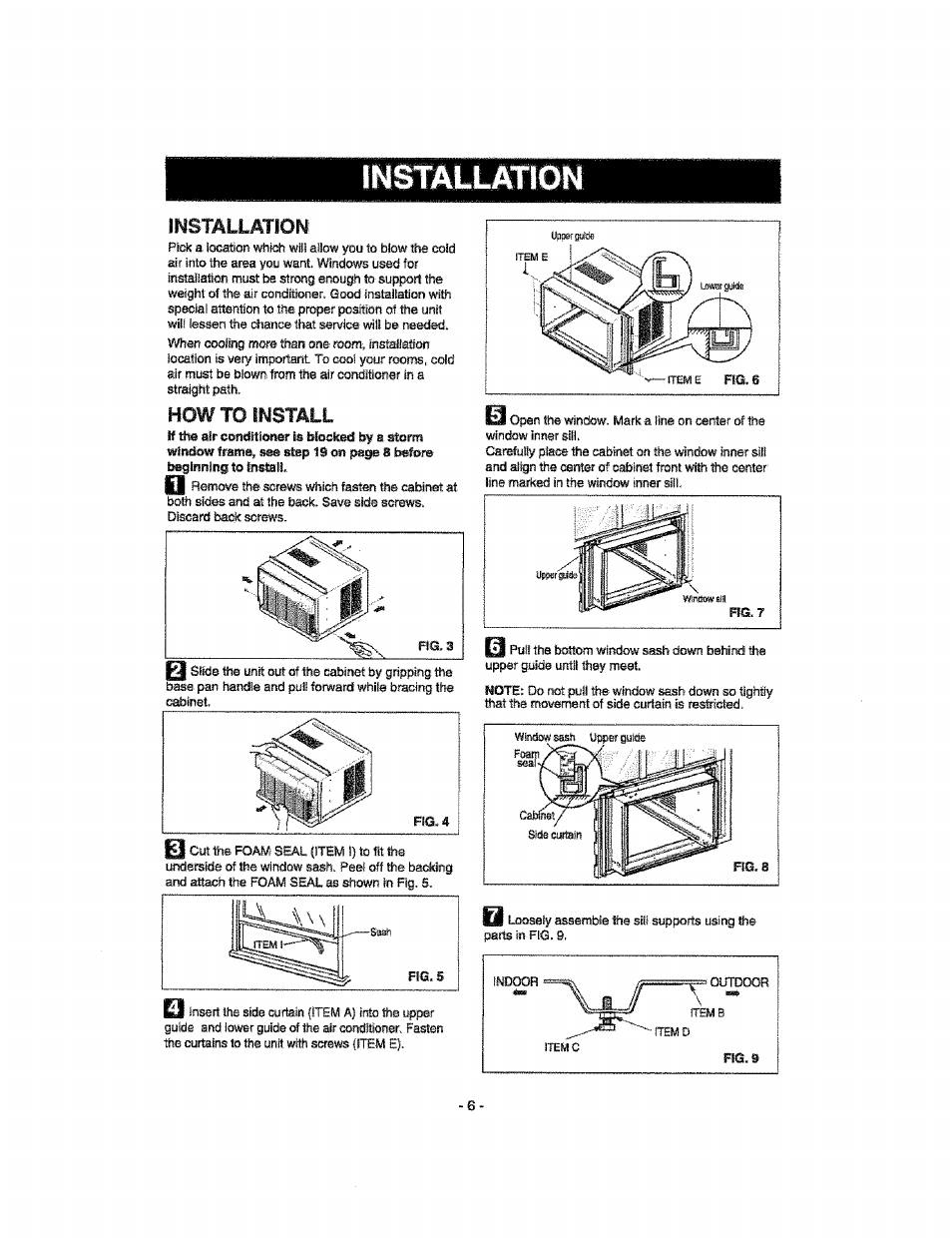 Installation, How to install, Nstallation | Sj i | Kenmore 580.76100 User Manual | Page 6 / 32