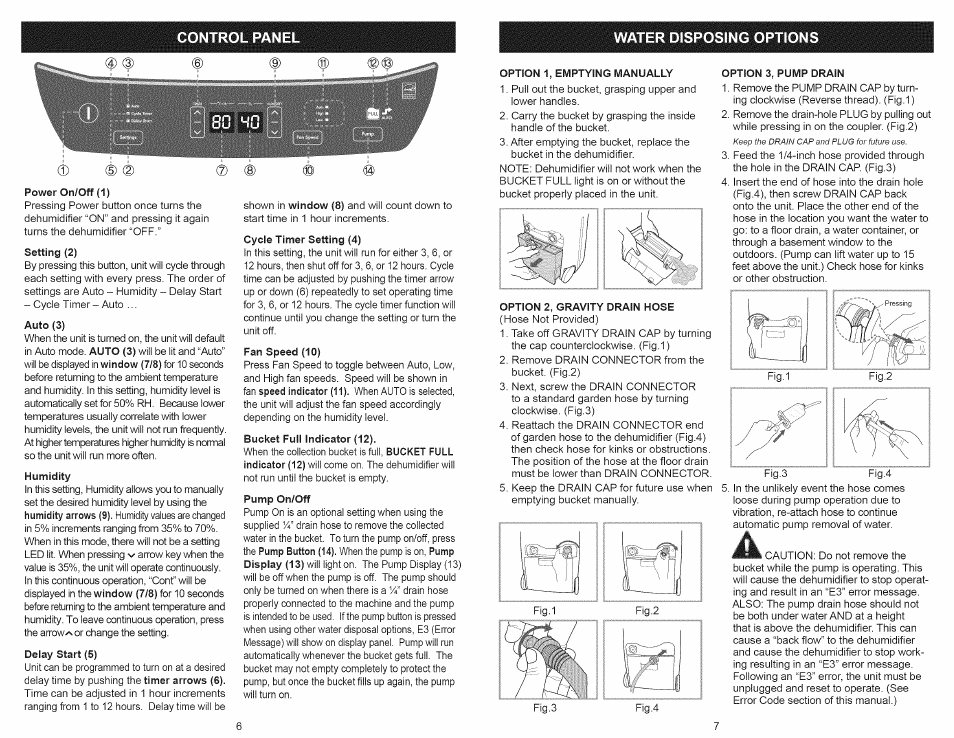 Water disposing options, Bbbi | Kenmore 251.90701 User Manual | Page 4 / 15