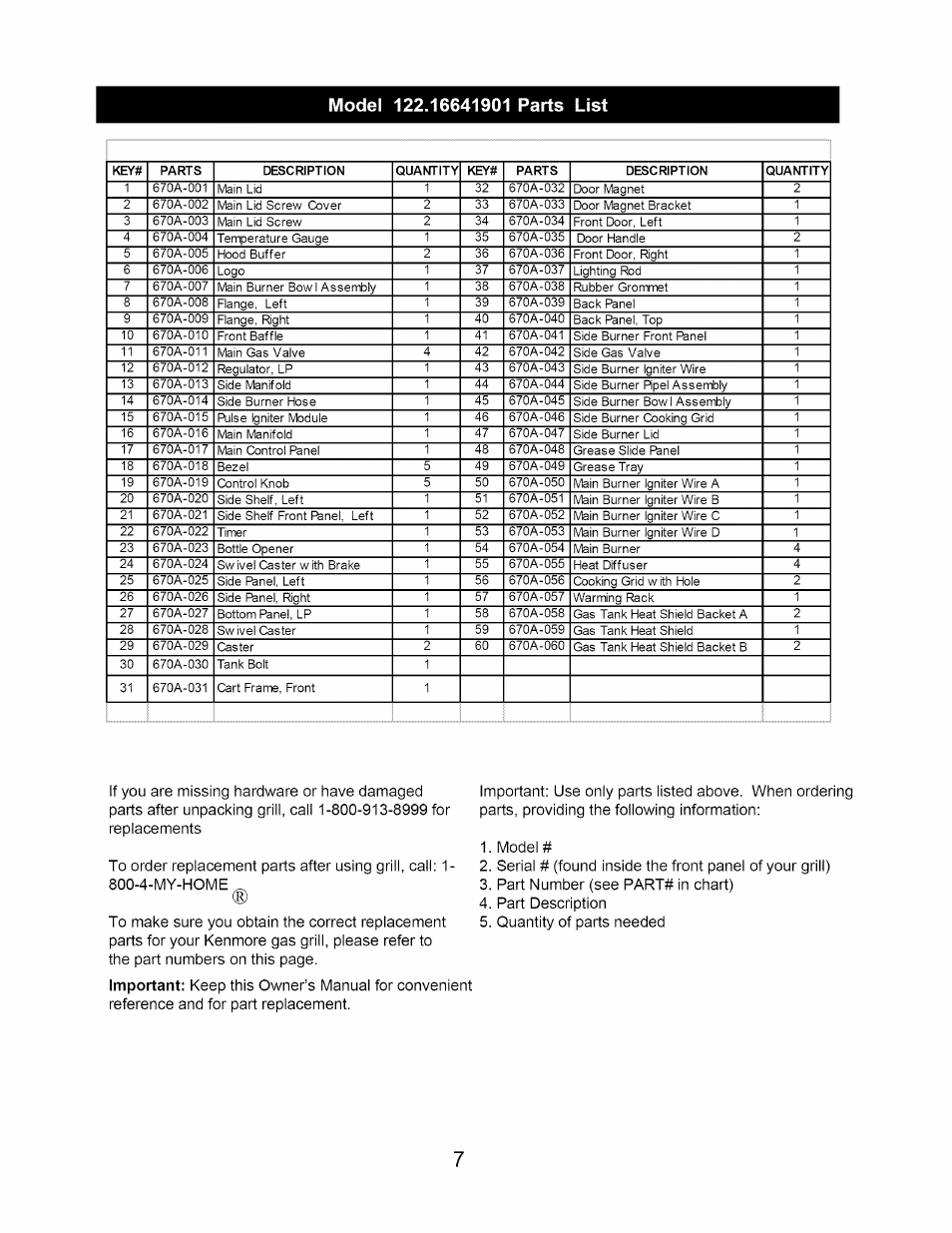 Kenmore 640-26629611-0 User Manual | Page 7 / 19