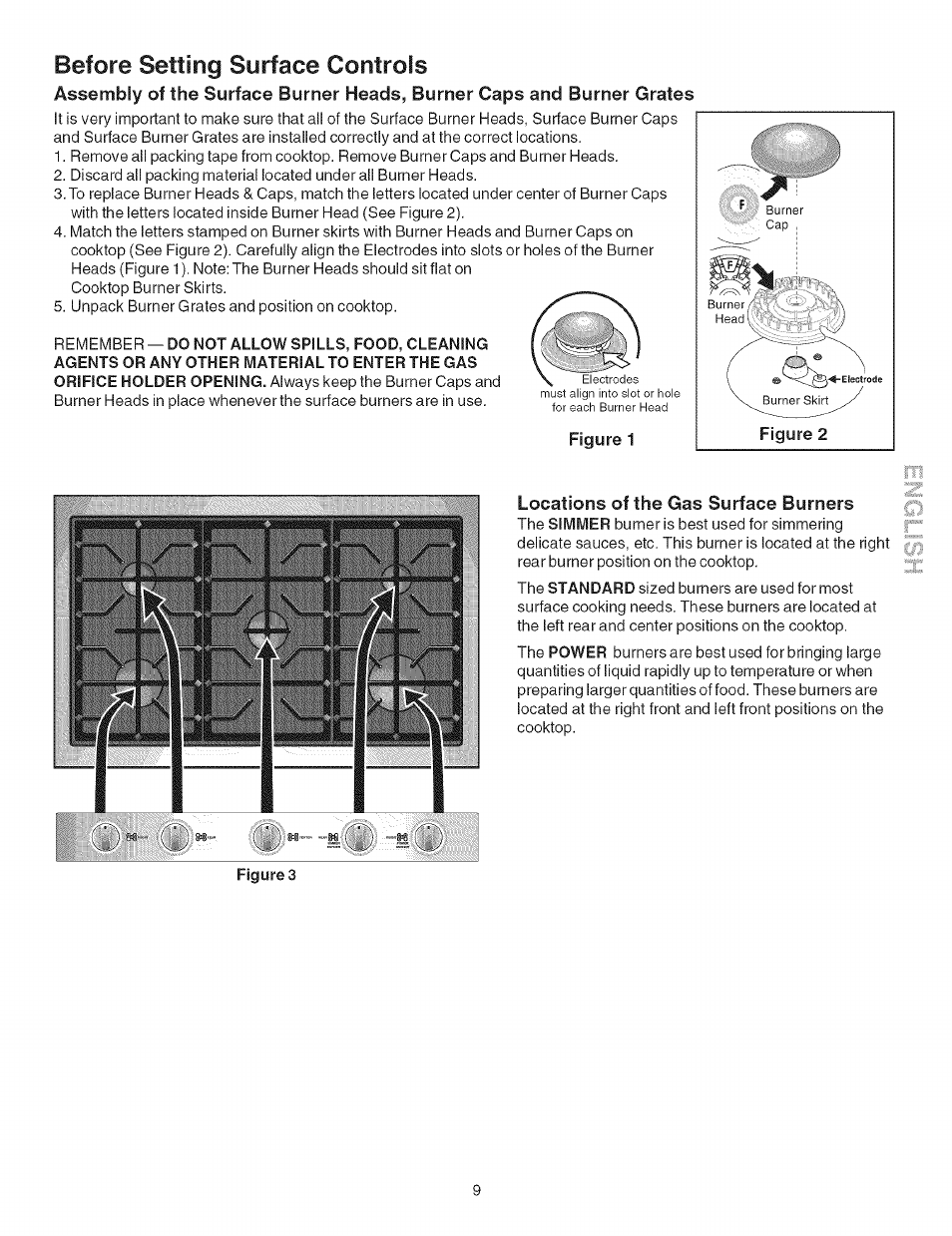 Before setting surface controls | Kenmore 790.754 User Manual | Page 9 / 30