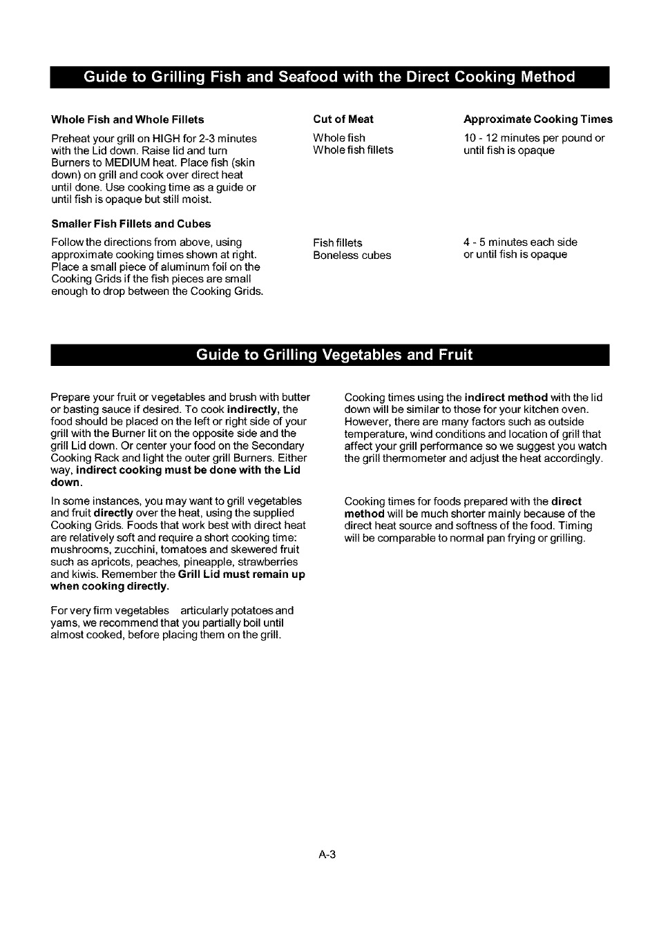 Guide to grilling vegetables and fruit 1 | Kenmore 141.173373 User Manual | Page 32 / 43