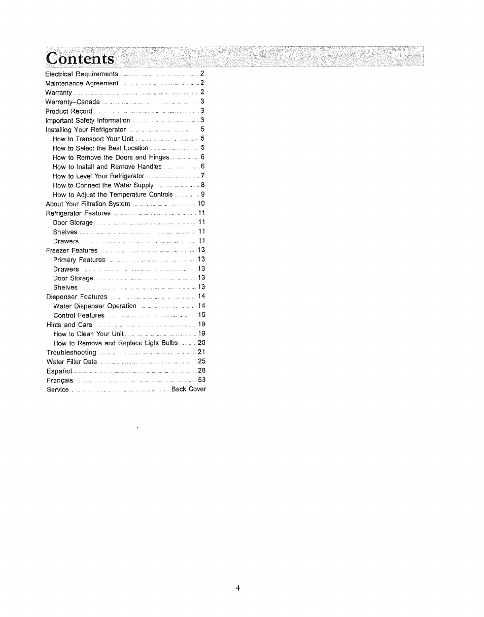 Kenmore 596.50003100 User Manual | Page 4 / 77