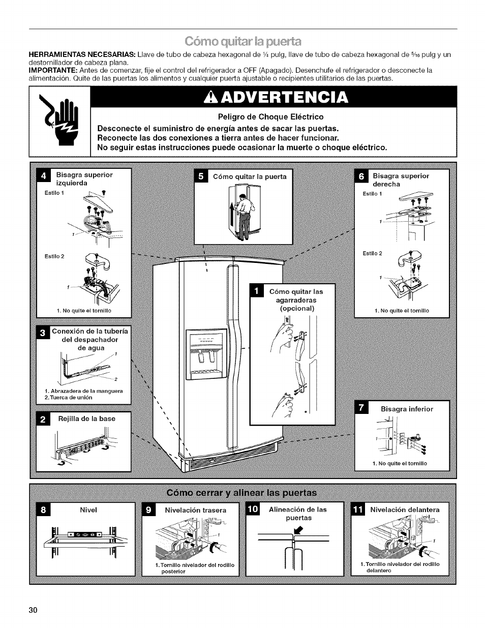 Aadvertencia | Kenmore 2205960 User Manual | Page 30 / 76