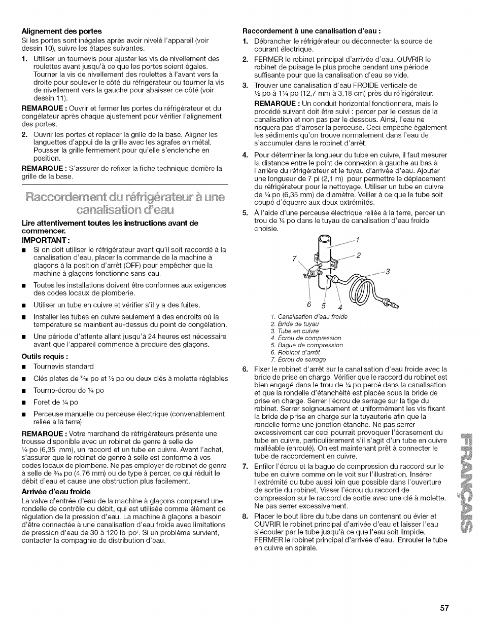 Important | Kenmore 2205960 User Manual | Page 57 / 76