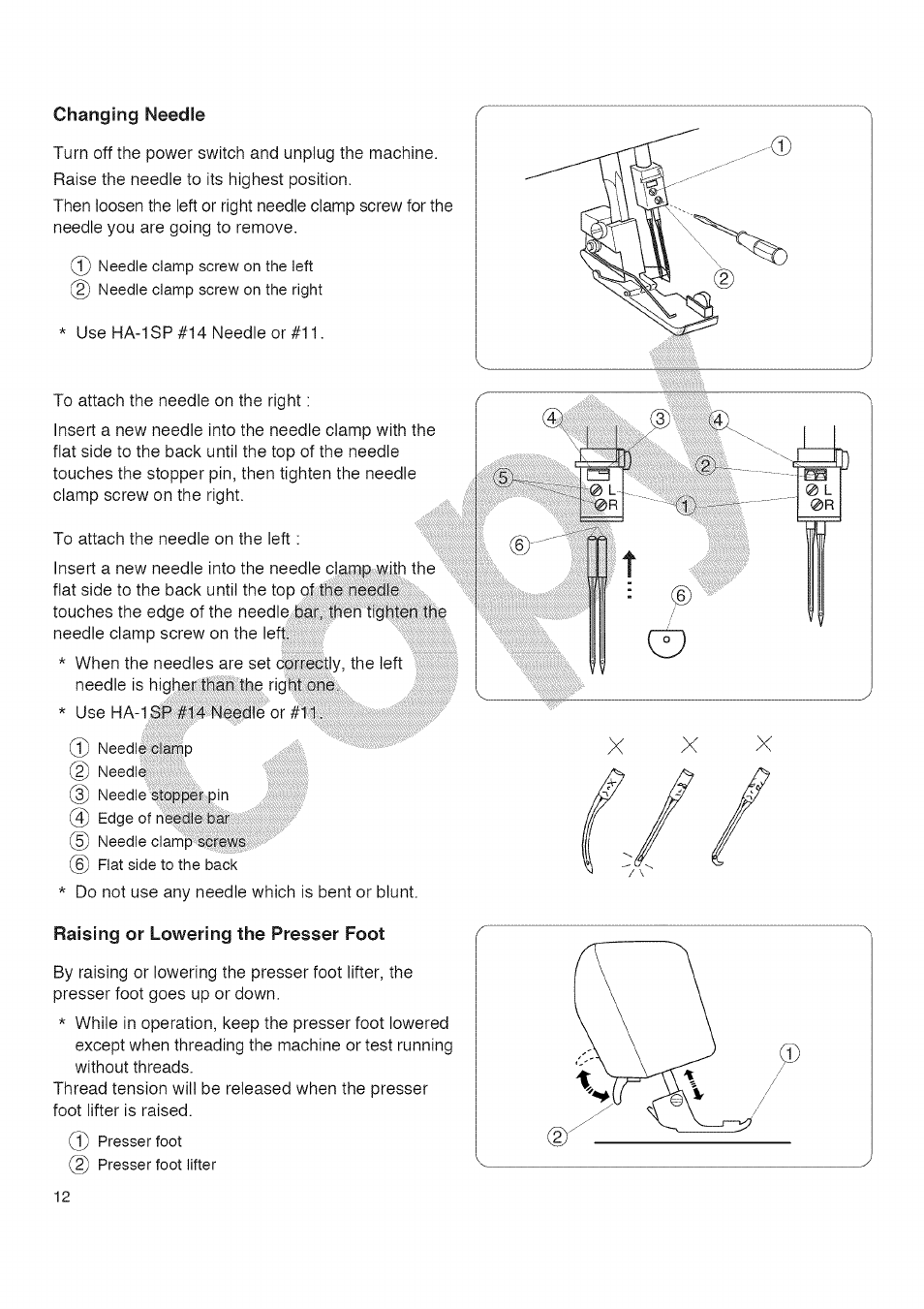 Changing needle, Changingneedle | Kenmore 385.16677 User Manual | Page 23 / 90