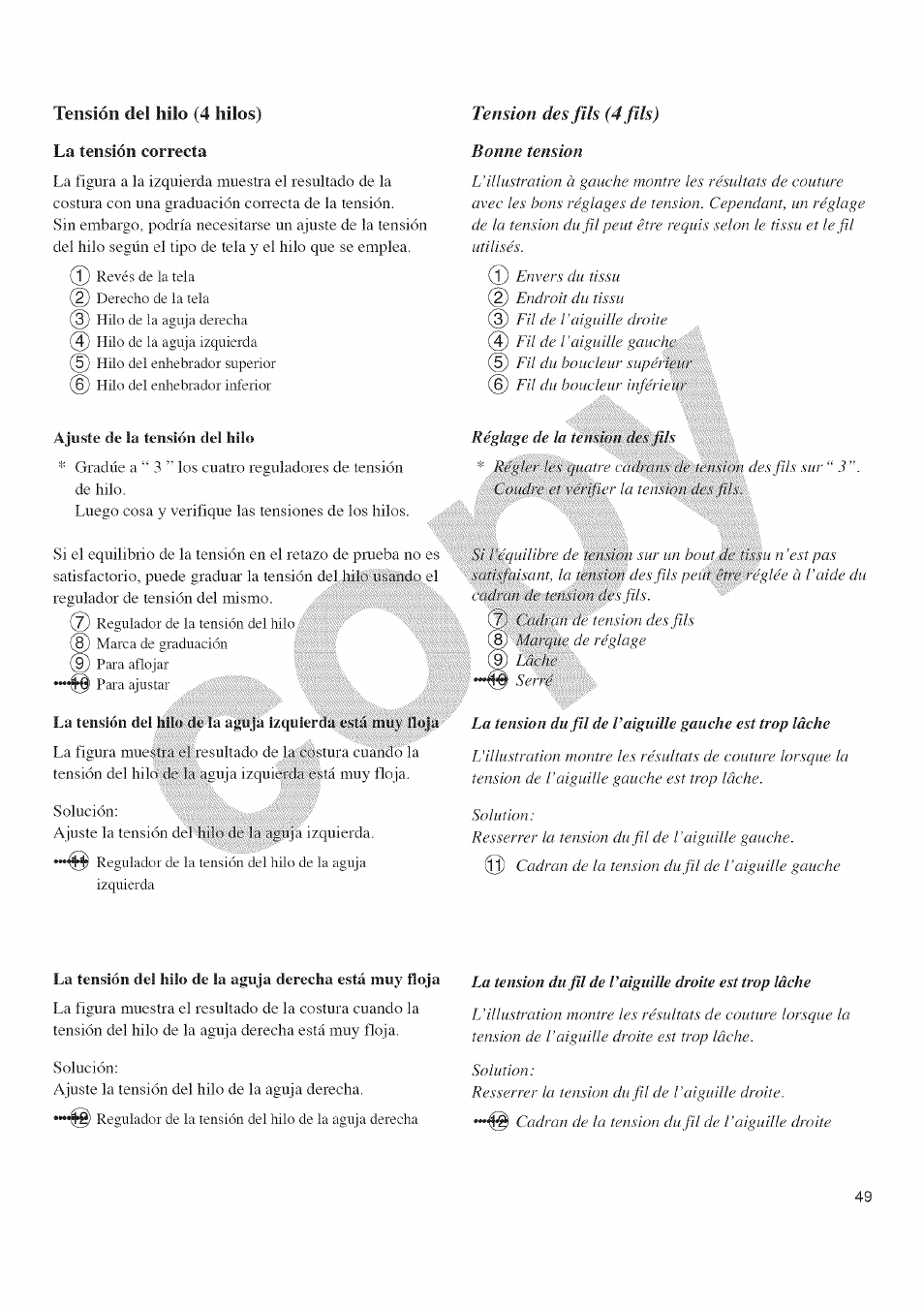 La tensión correcta | Kenmore 385.16677 User Manual | Page 60 / 90