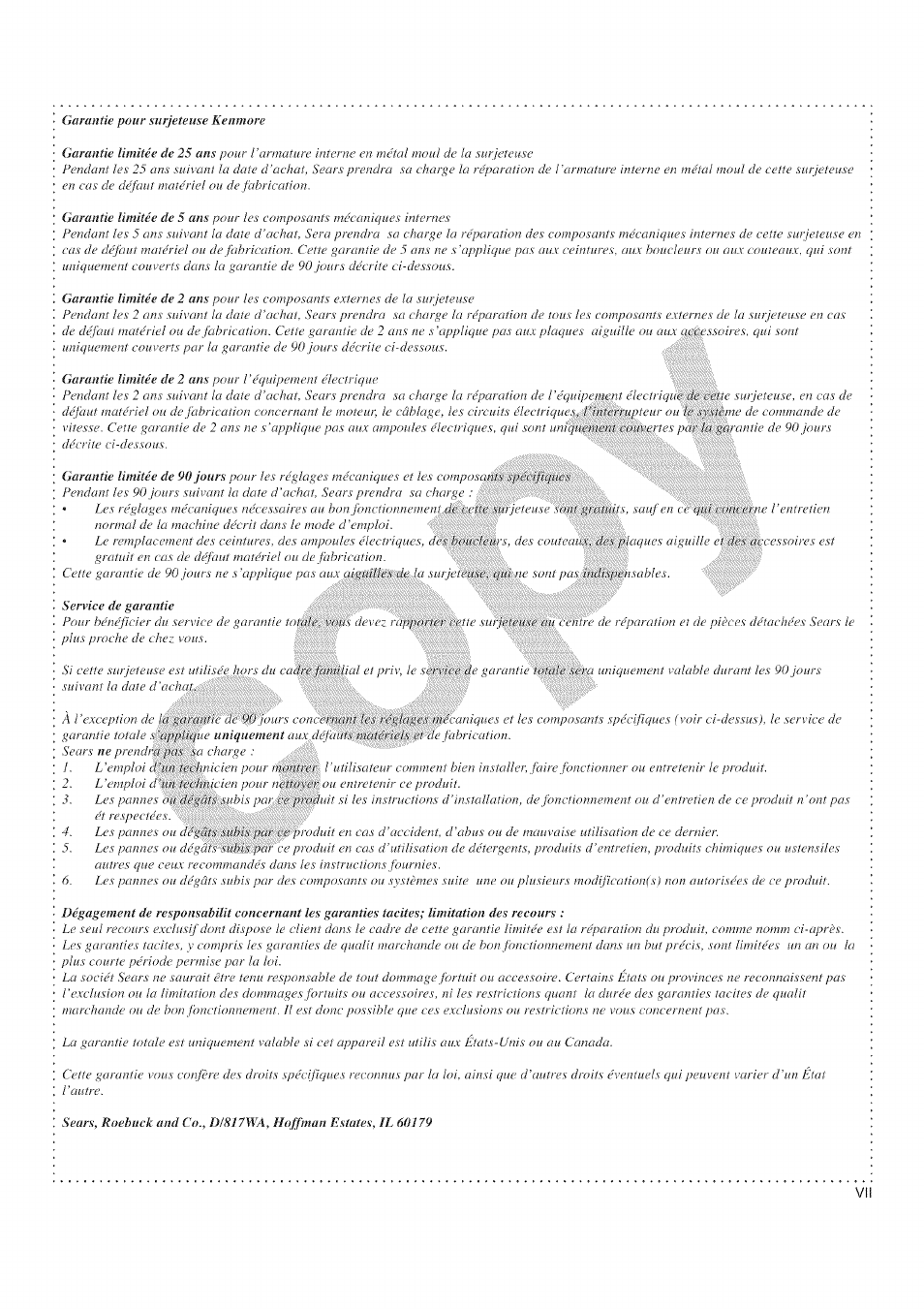 Kenmore 385.16677 User Manual | Page 7 / 90