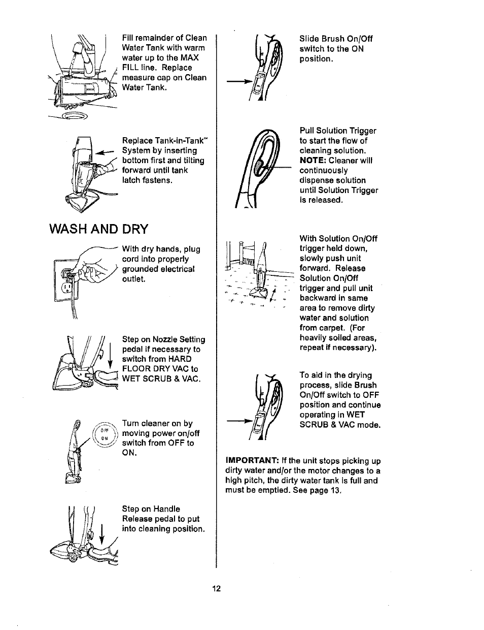 Wash and dry | Kenmore 114.85925 User Manual | Page 12 / 17