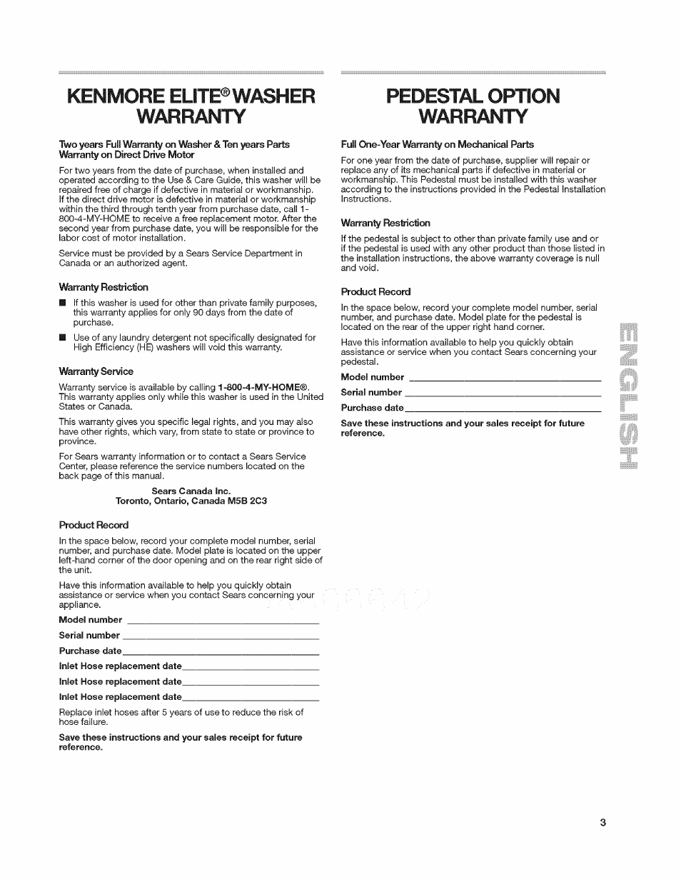 Kenmore 4908 User Manual | Page 3 / 30