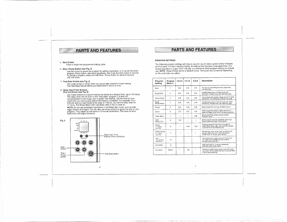 Parts and features | Kenmore 100.12934 User Manual | Page 4 / 14